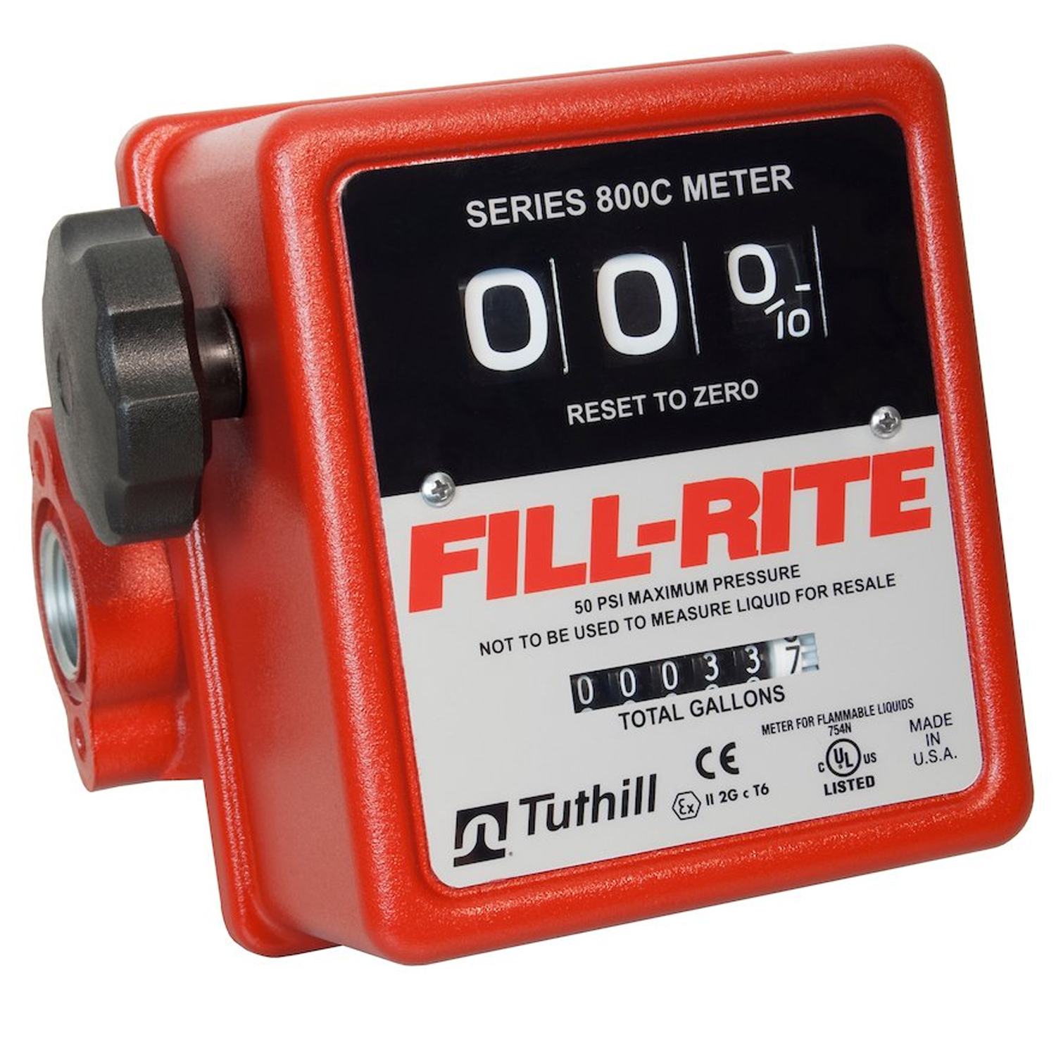 Fillrite 807cn1 3 Wheel Mechanical 0 75 Inch 50 Psi 5 To Gpm Fuel Tank Meter