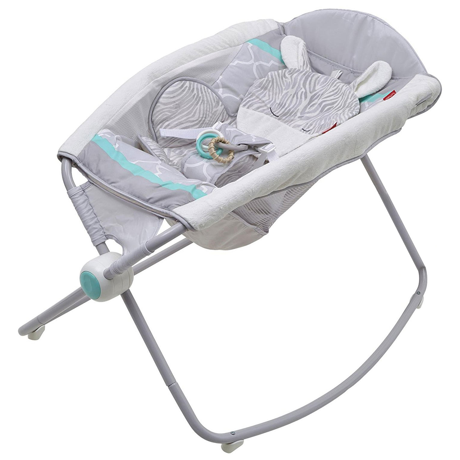 fisher price zebra rock n play