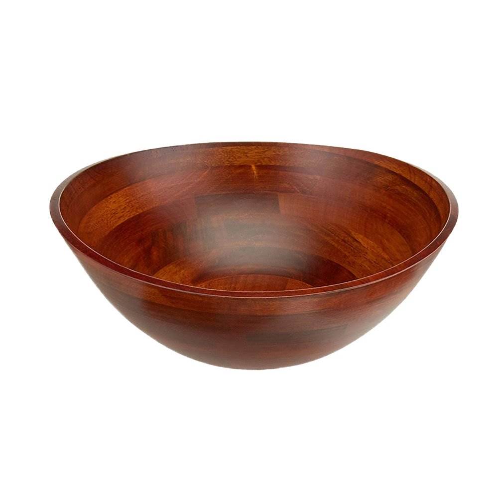 Large 13 x 12.5 x 5 Lipper International Cherry Finished Wavy Rim Serving Bowl with 2 Salad Hands 3-Piece Set Large 13 x 12.5 x 5 Lipper International Cherry Finished Wavy Rim Serving Bowl with 2 Salad Hands 3-Piece Set