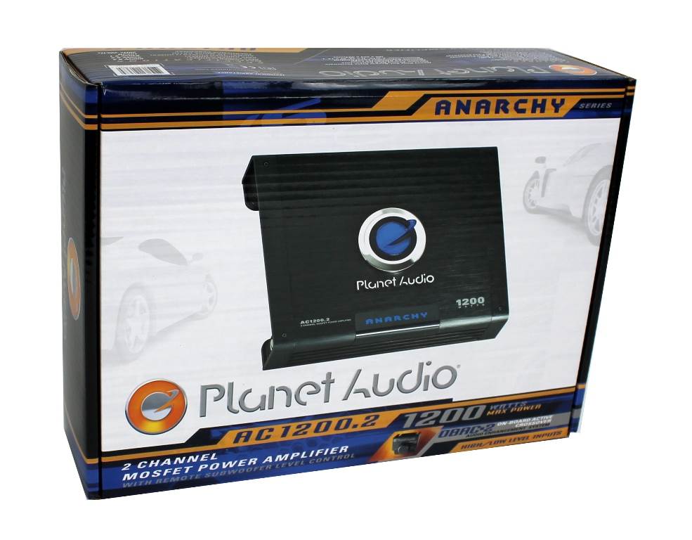 Planet Audio AC12002 1200 Watt 2 Channel Car A/B Car Audio Amplifier and 8 Gauge Amplifier Installation Kit with Bass Remote Controller Included Planet Audio AC12002 1200 Watt 2 Channel Car A/B Car Audio Amplifier and 8 Gauge Amplifier Installation Kit with Bass Remote Controller Included