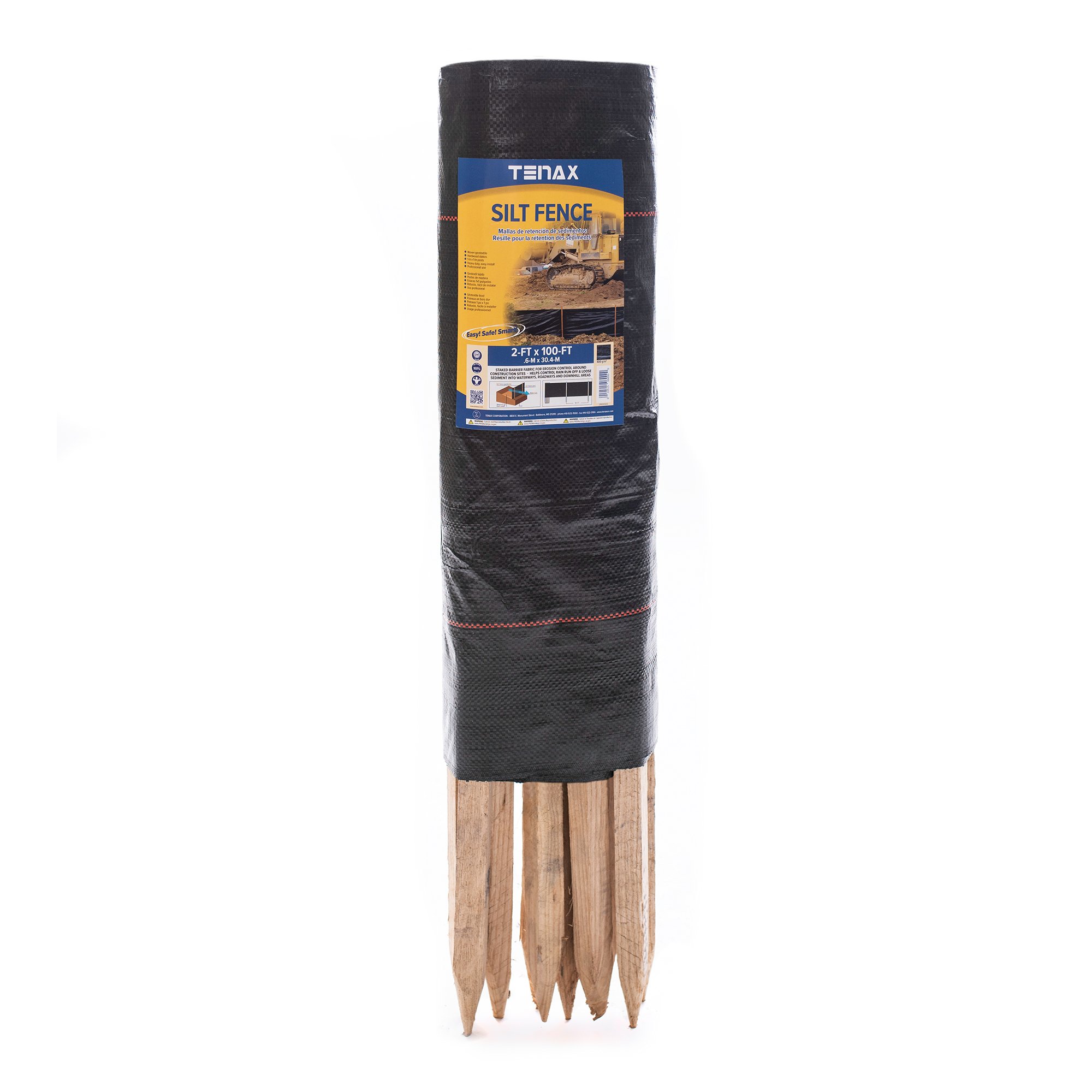 Details about   Durable Silt Fabrics and Hardwood Stakes Fence Controls Erosion & Water Flow 