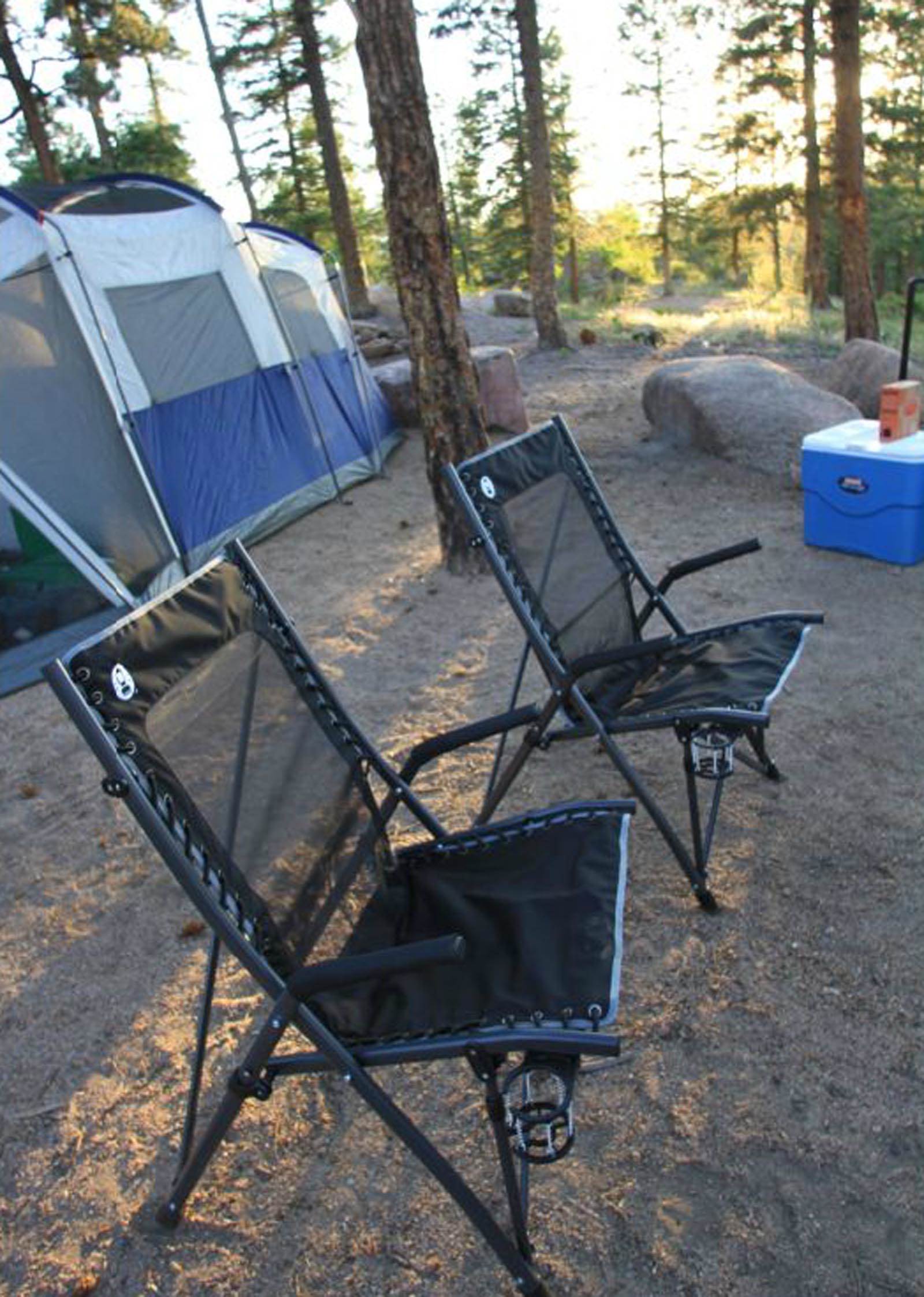 4 COLEMAN ComfortSmart Suspension Camping Folding Chairs w/ Mesh Back