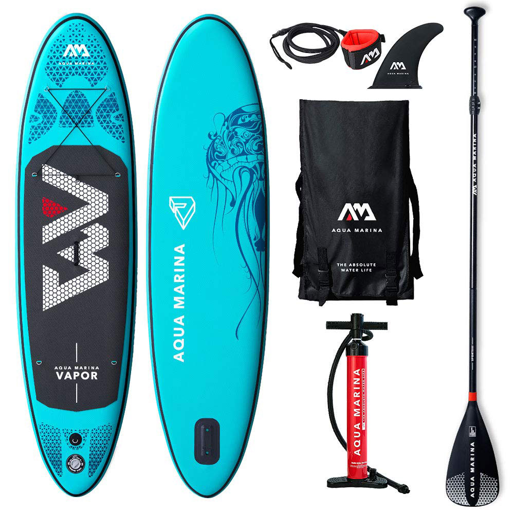 Pump etc Aqua Marina Vapor 2019 Inflatable Stand Up Paddle Board ISUP w/ Paddle 