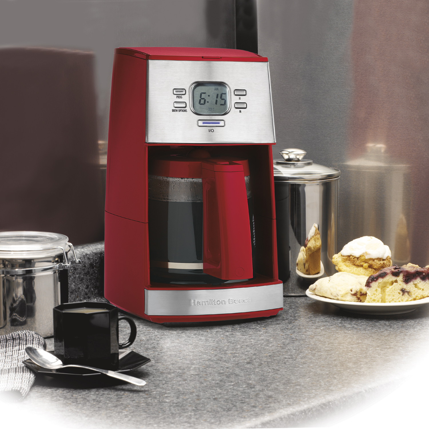 Hamilton Beach 43253R Ensemble Programmable 12Cup Drip Coffee Machine
