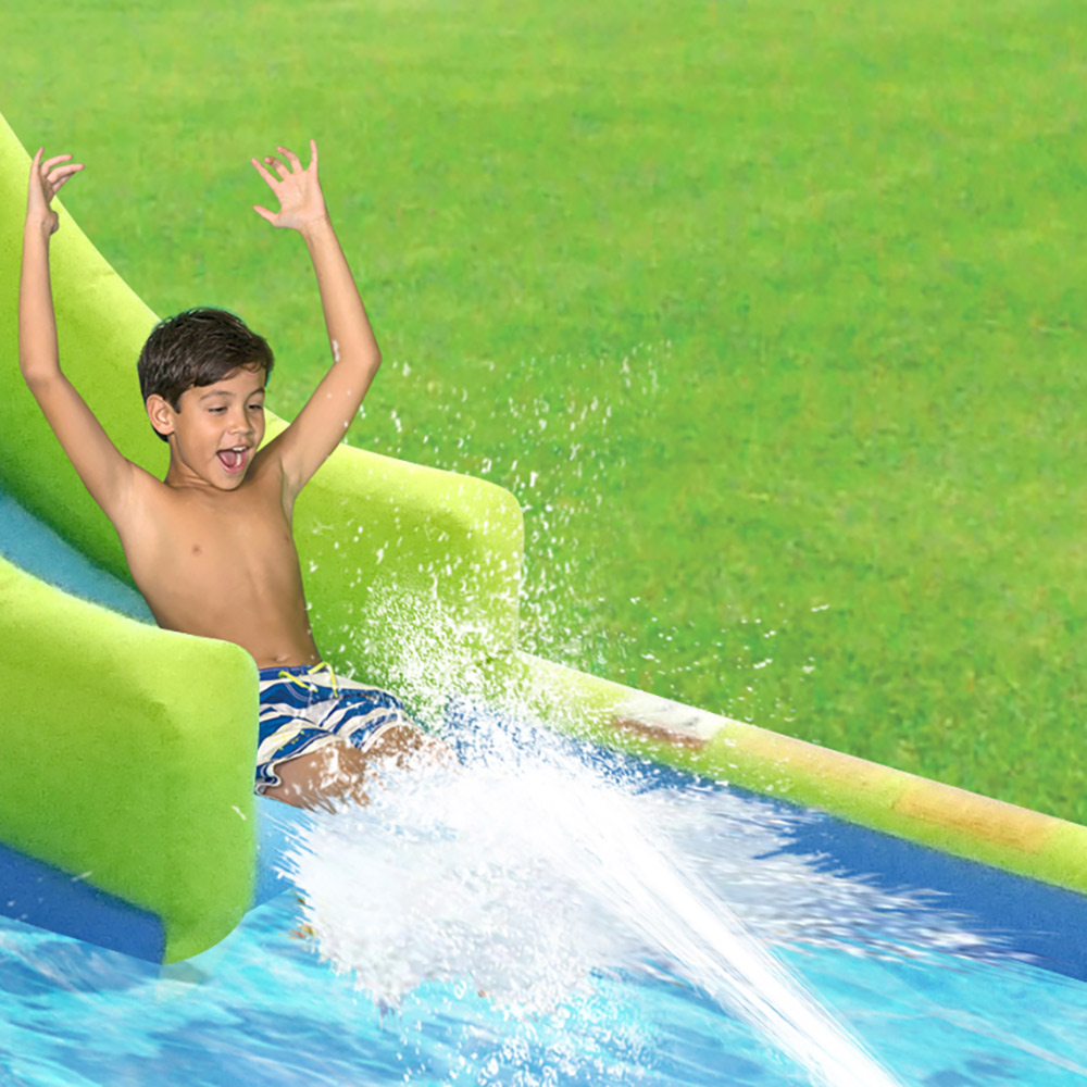 inflatable kiddie pool with slide