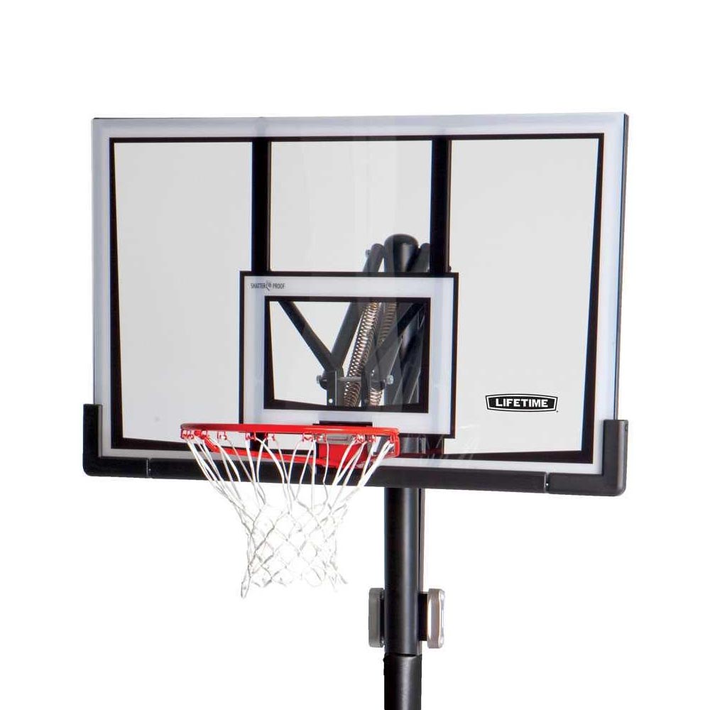 Lifetime 52" Portable Adjustable Basketball Hoop System w/Shatterproof