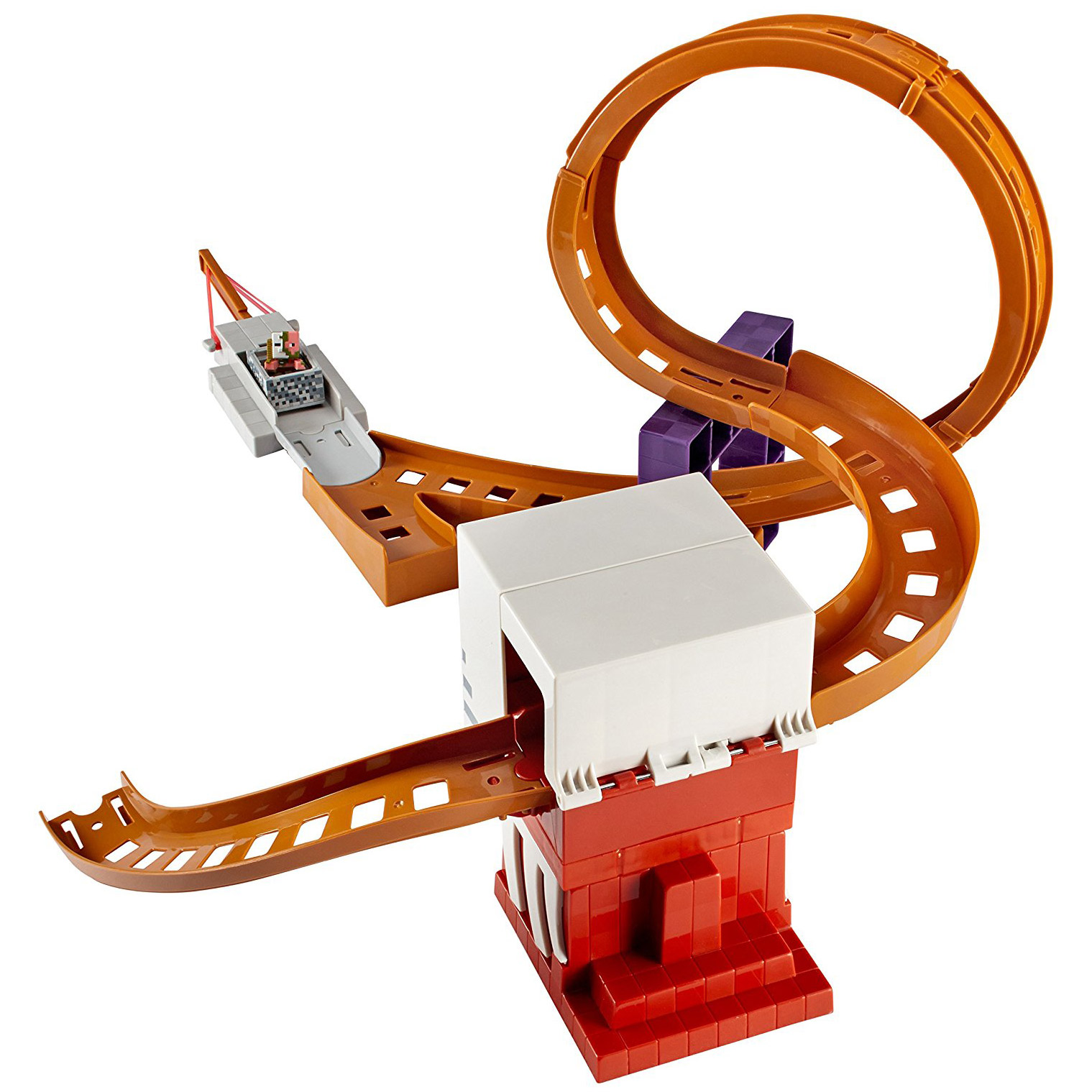 hot wheels minecraft ghast attack track set