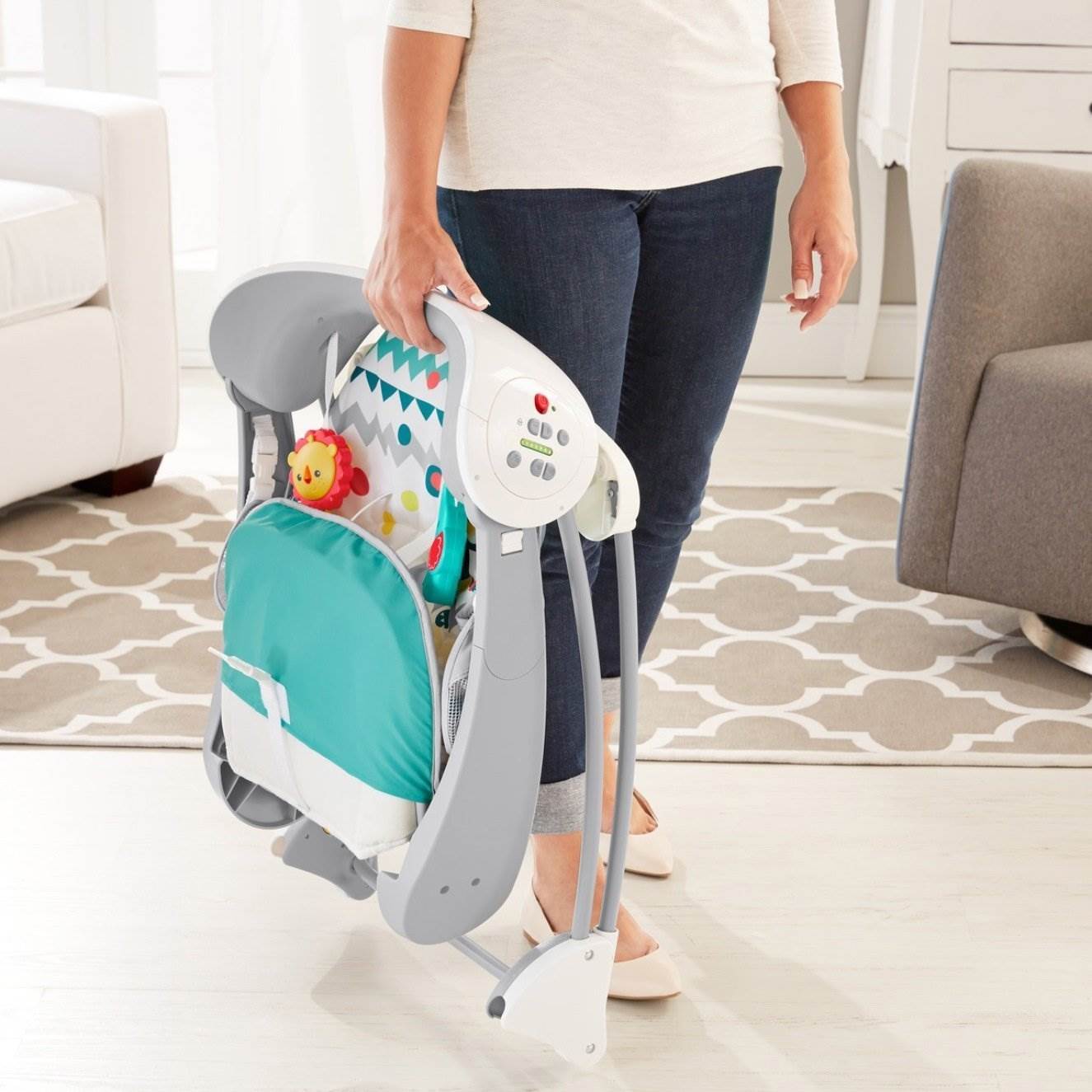 fisher price colorful carnival swing