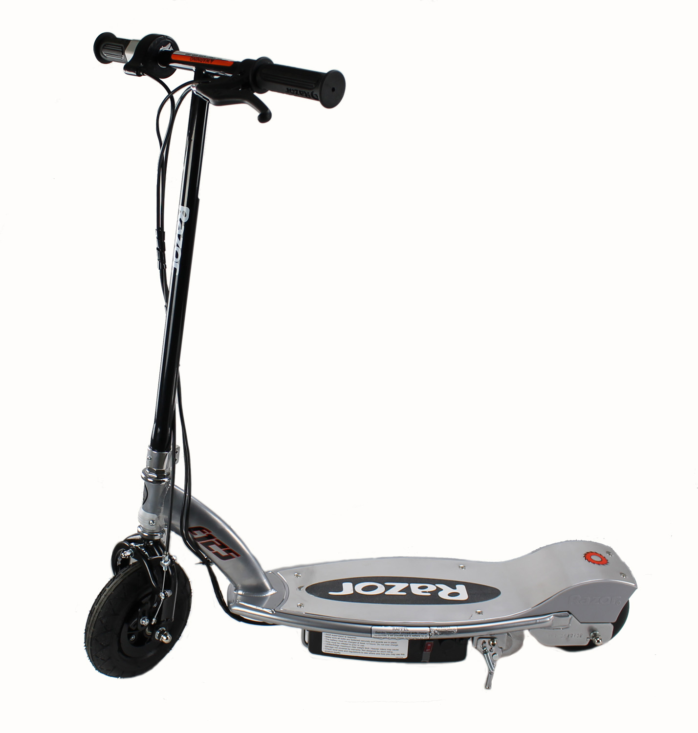 Razor E125 Powered Electric 24V Motorized Scooter Black/Silver For