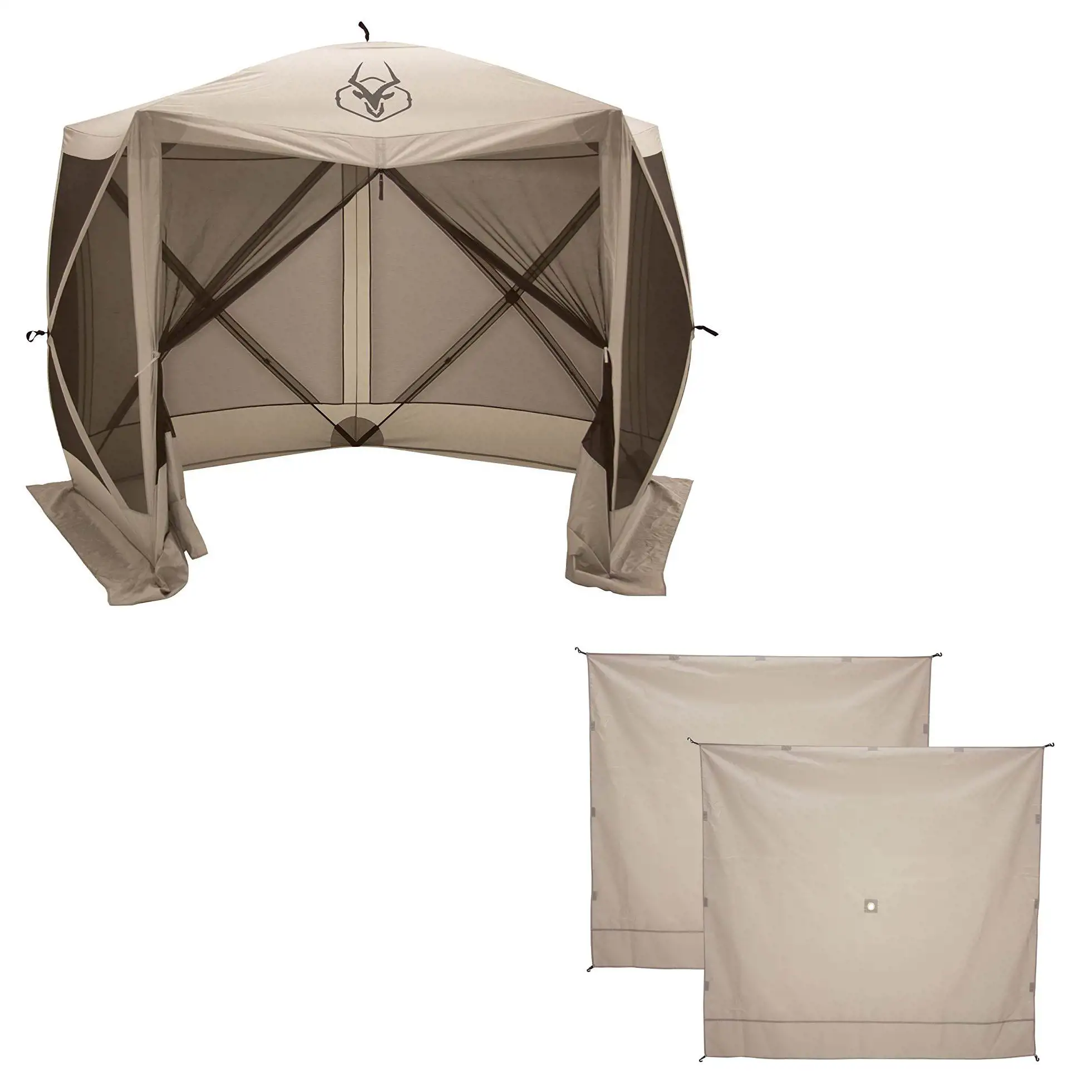 Gazelle G5 4 Person 5 Sided 115 x 106 Portable Canopy Gazebo Tent Wind Panels Gazelle G5 4 Person 5 Sided 115 x 106 Portable Canopy Gazebo Tent Wind Panels