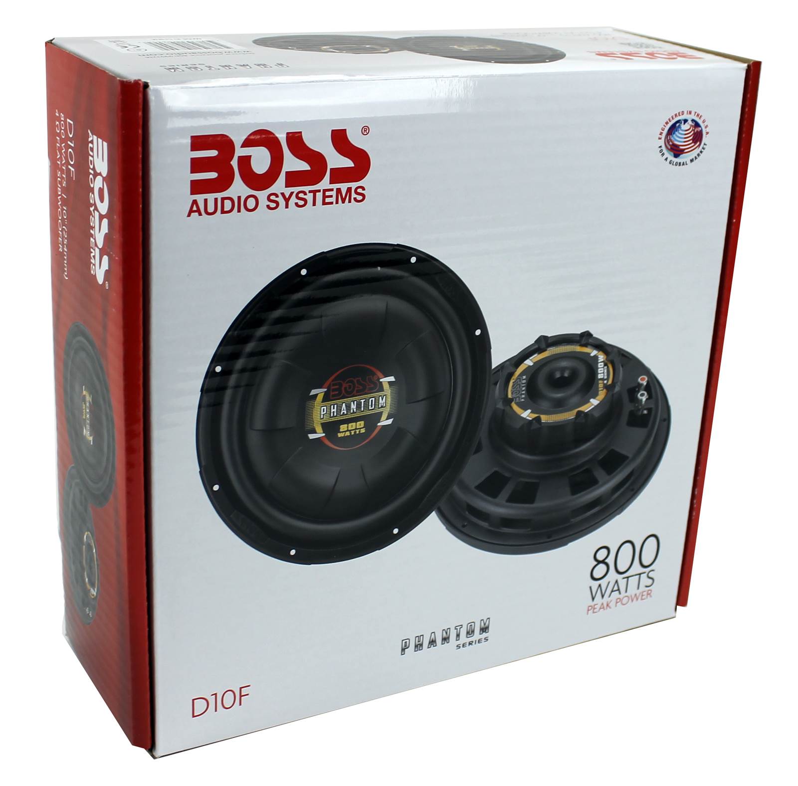 Boss 10 Inch 800W Shallow Slim Car Audio Subwoofer Power Sub Woofer Flat D10F Boss 10 Inch 800W Shallow Slim Car Audio Subwoofer Power Sub Woofer Flat D10F