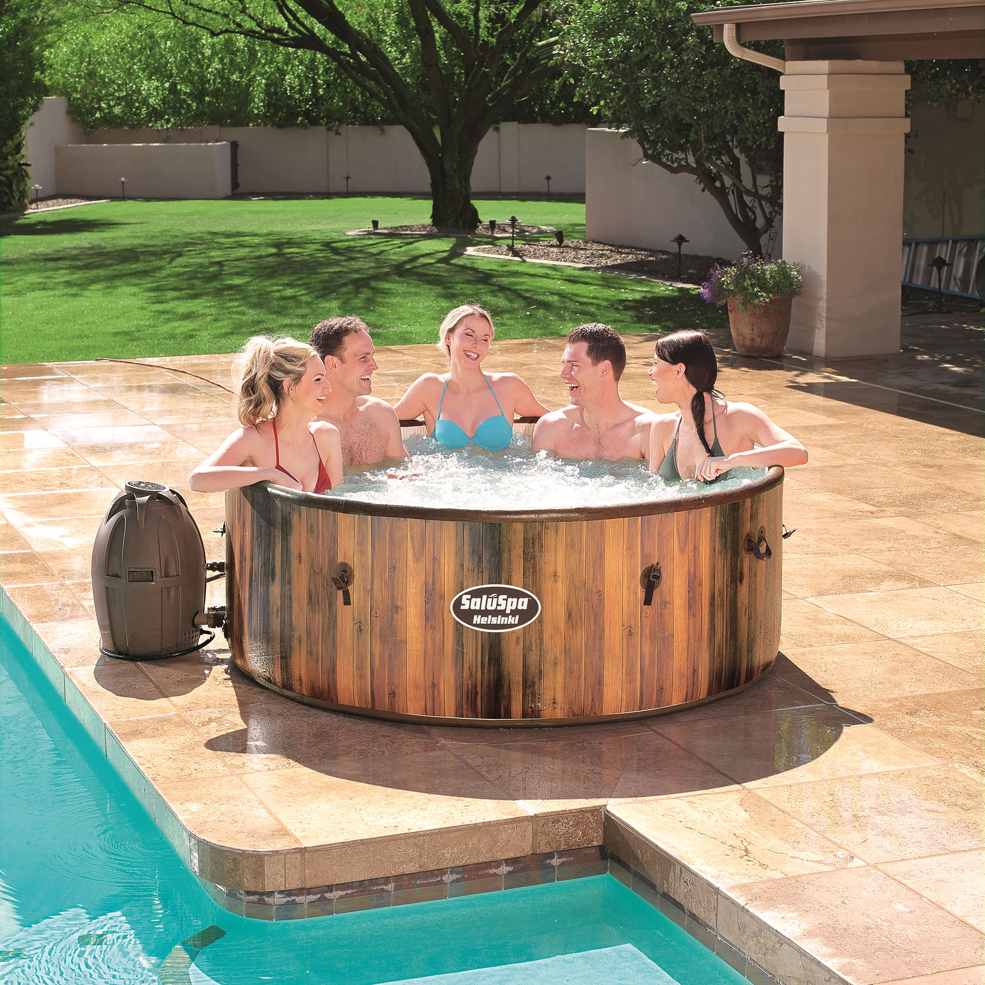 inflatable hot tub