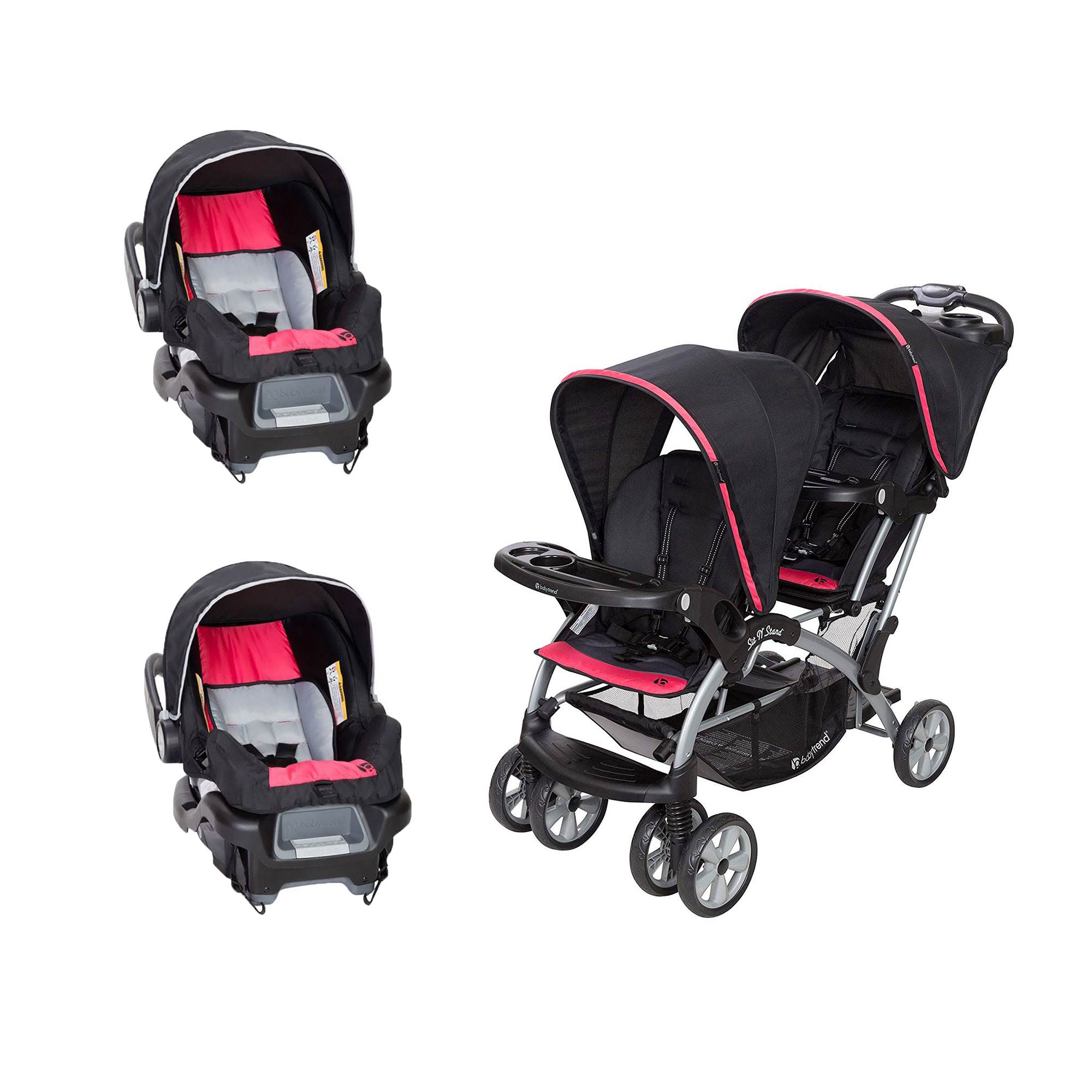 baby trend double car seat stroller