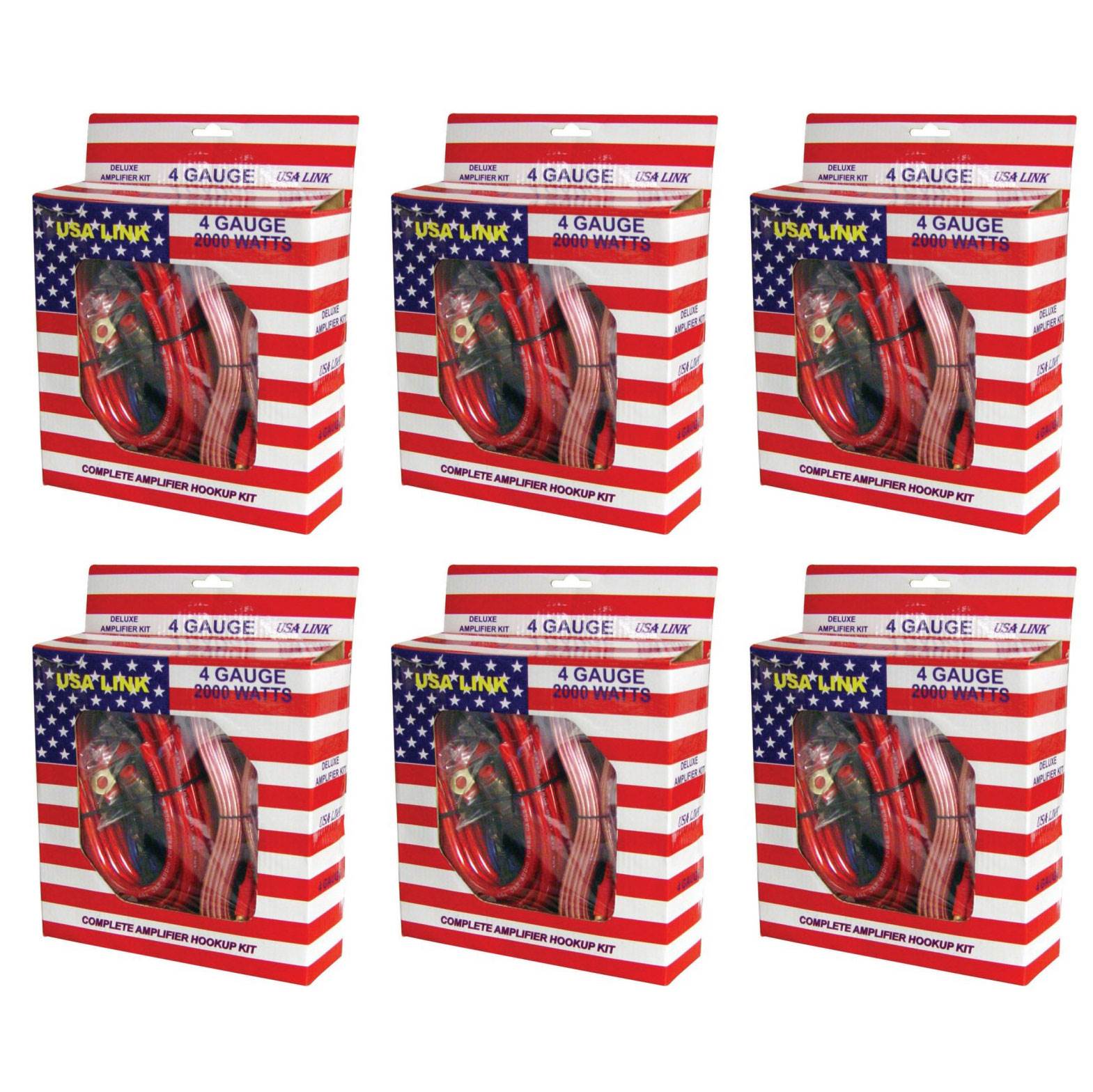 RCA Nippon 4GAUGE QPOWER 4 Gauge Ga 2000W Car Amplifier Amp Complete Wiring Installation Kit 