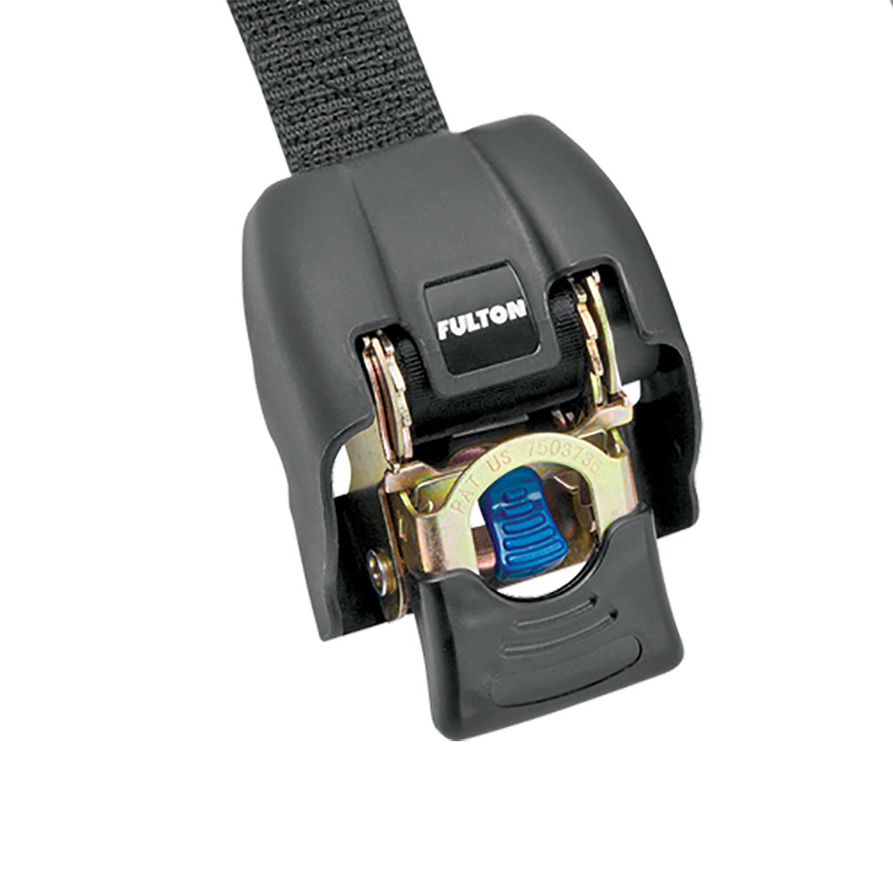 Fulton 2 x 43" Zinc Transom Retractable Ratchet Boat Tie Down Straps (4