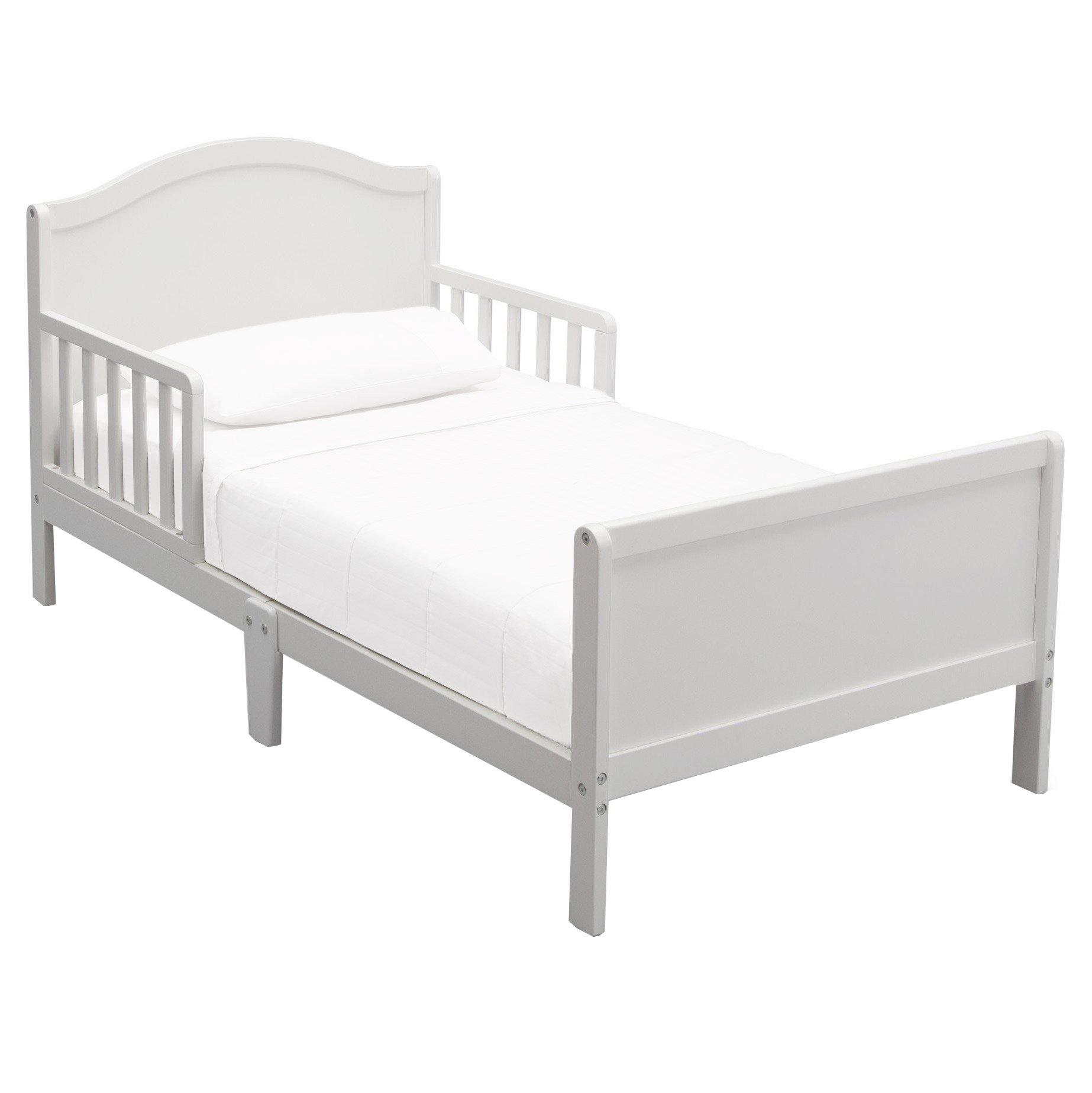 Delta Children Bennett Toddler Bed Frame With Guardrails White Image Is Loading Delta Children Bennett Toddler Bed Frame With Guardrails