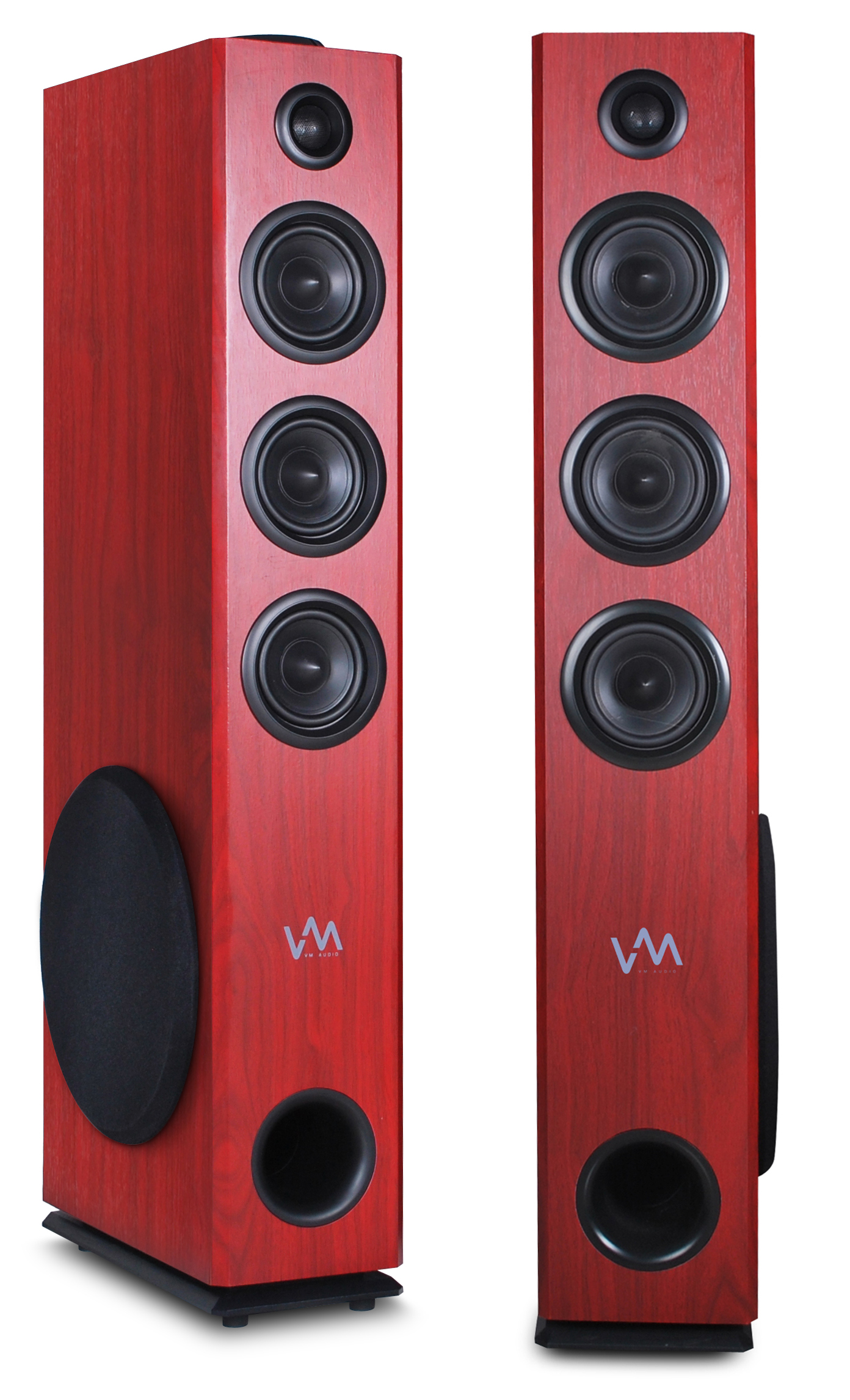 floor speakers with built in subwoofer