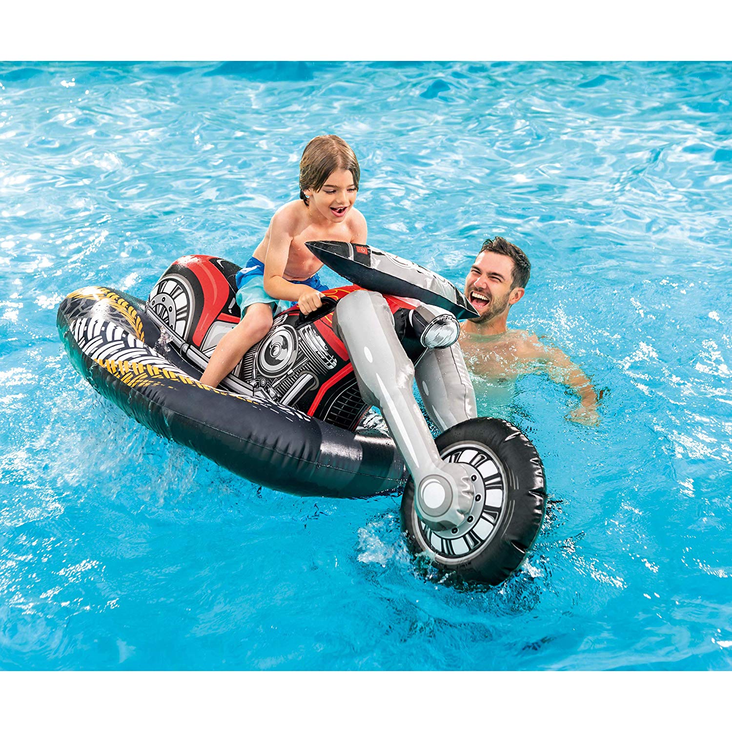 intex inflatabull pool float