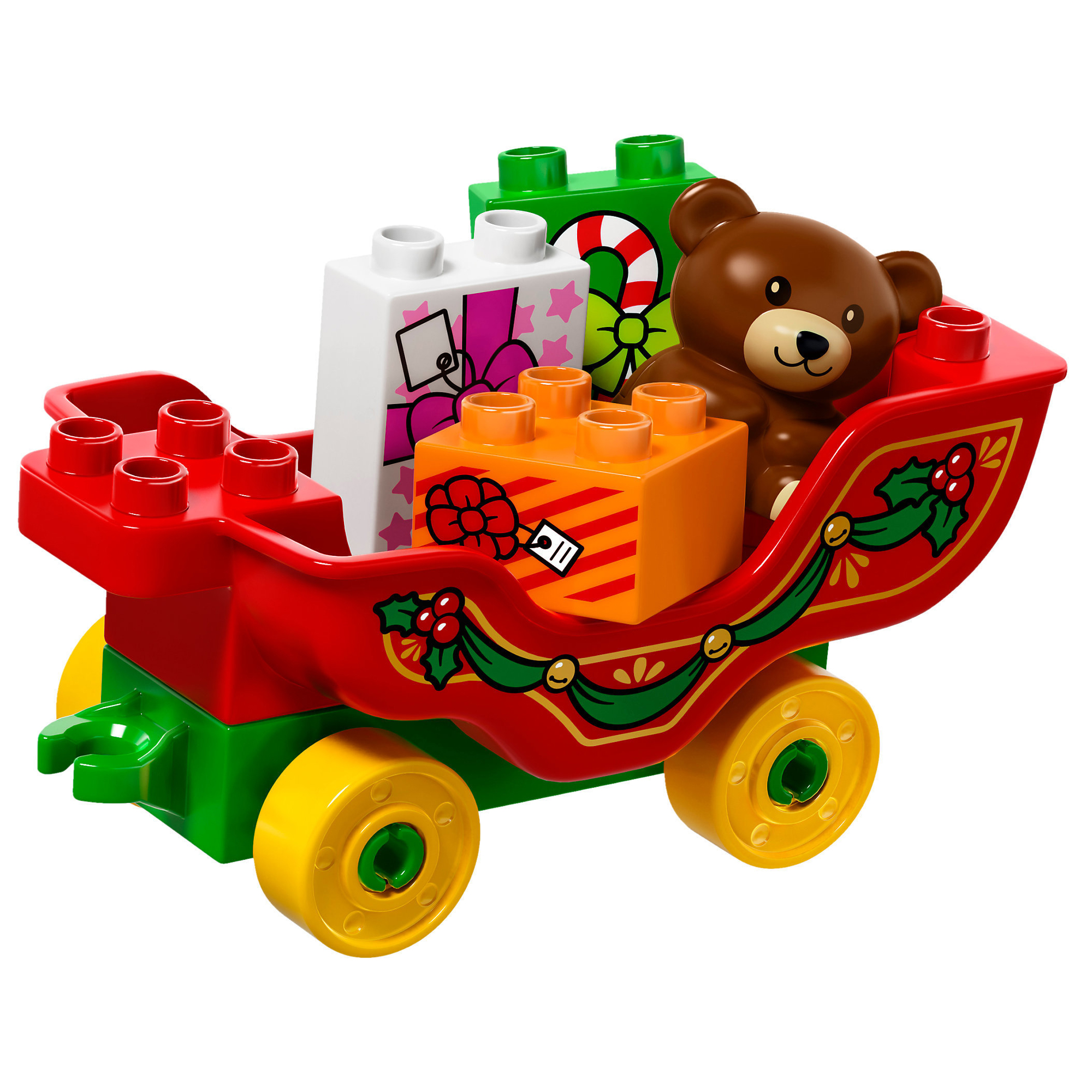 LEGO Duplo Santa's Winter Holiday Large Building Block 45 Piece Set for