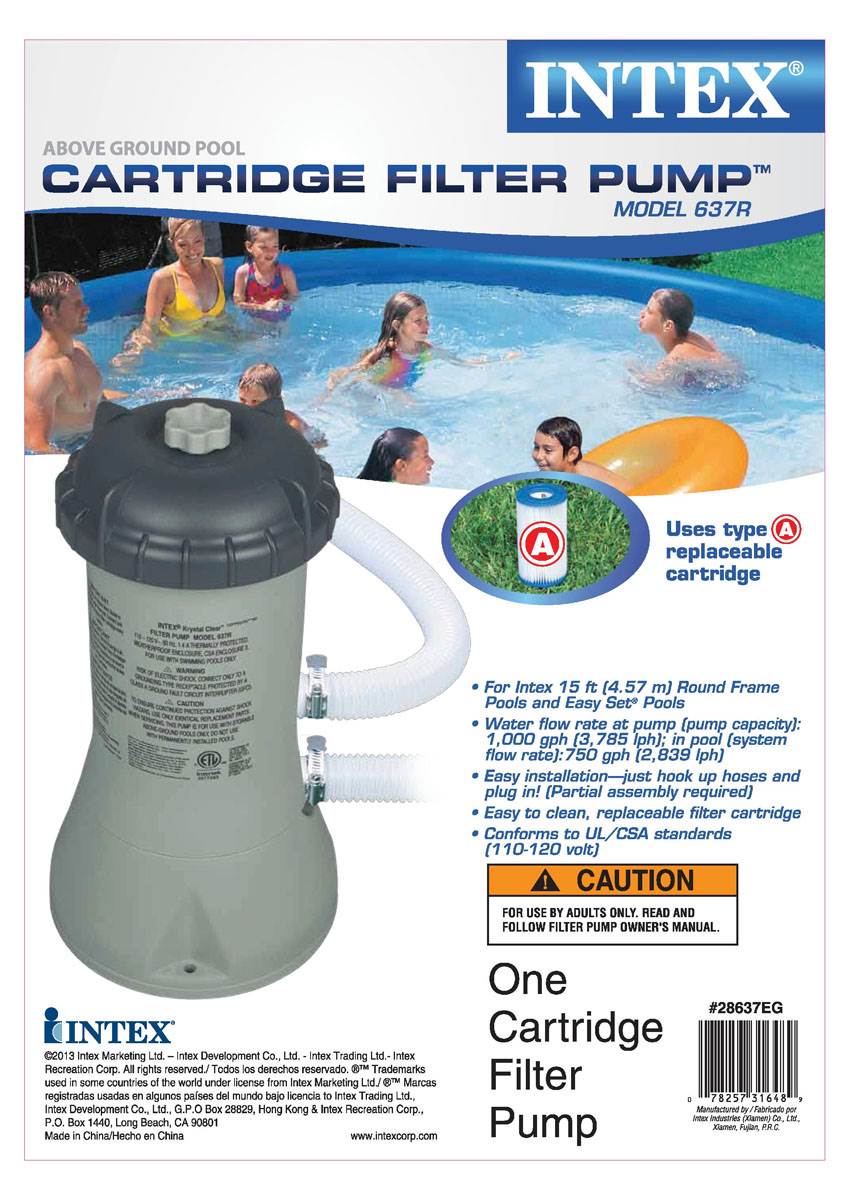Intex Krystal Clear 1000 Gph Filter Pump Gal Saltwater Chlorinator Intex Krystal Clear 1000 Gph Filter Pump Gal Saltwater Chlorinator