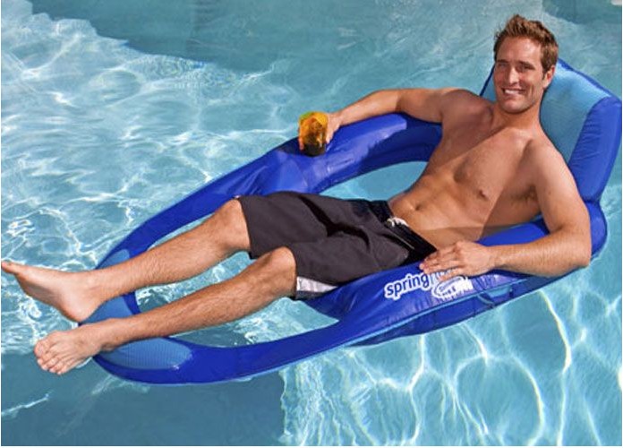 swimways spring float mesh recliner