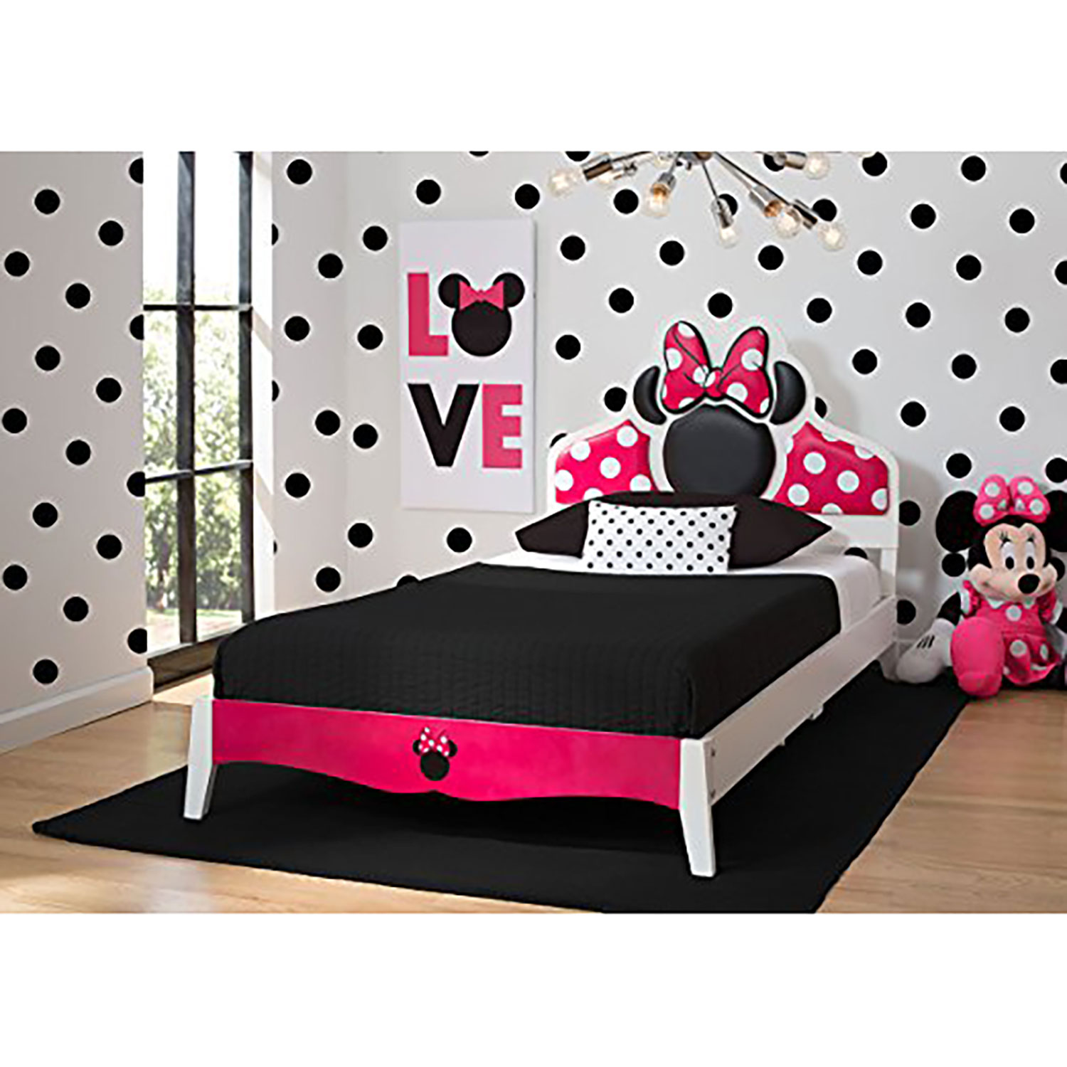 minnie mouse wooden bed