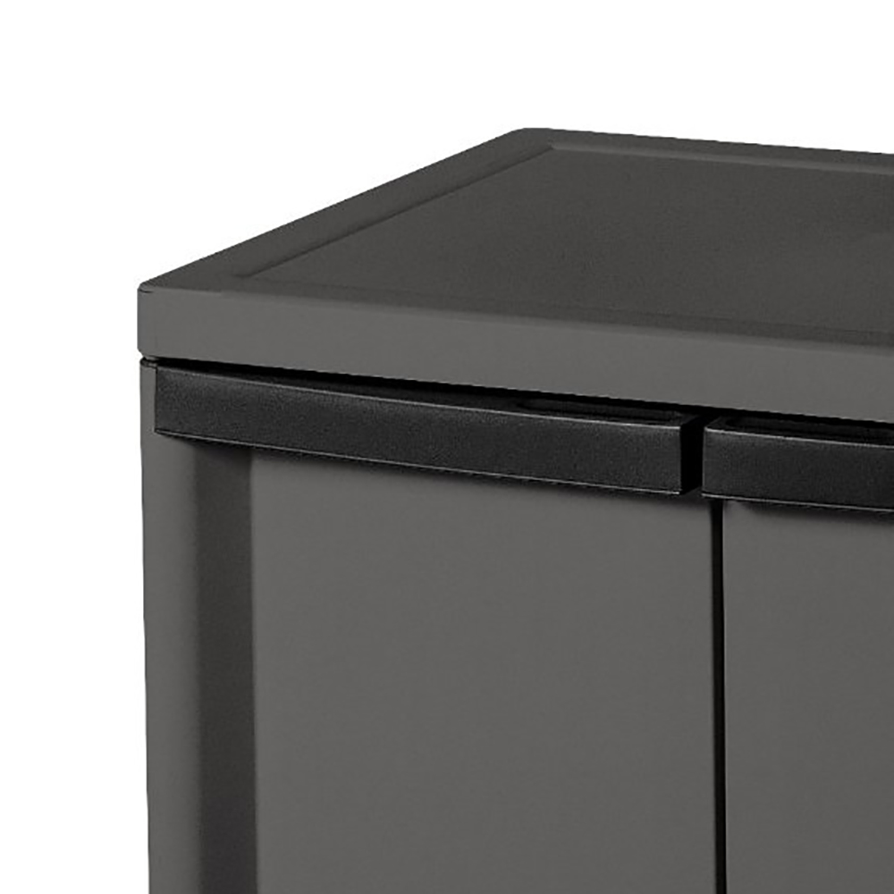 Sterilite 2 Shelf Storage Cabinet Flat Gray Pack Sterilite 2 Shelf Storage Cabinet Flat, Sterilite Storage Cabinets With Doors And Shelves