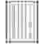 Stratco Metal 3 Ft 2 In x 4 Ft Ezi-Fence Picket Fence in a Box System (Open Box)
