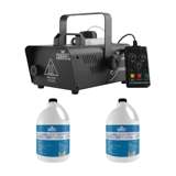 CHAUVET DJ Fog Machine with Wired Remote + 1 Gallon Bottle of Fog Juice (2 Pack)