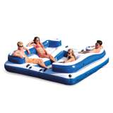 Intex 58293EP Oasis Island Inflatable Giant 5 Person Lake Floating Lounge Raft