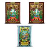 Foxfarm (2)FX14047+FX14000 Happy Frog Organic Mix & Ocean Forest Plant Soil Mix