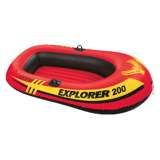 Intex Explorer 200 Inflatable 2 Person River Boat Raft Set with 2 Oars & Pump