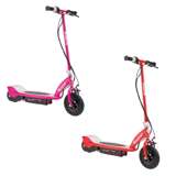 Razor E175 Kid Ride On 24V Motorized Electric Powered Scooters, 1 Pink & 1 Red