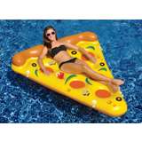 NEW Swimline 90645 Pool Inflatable Pizza Slice Float Raft Water w/ 110V Air Pump