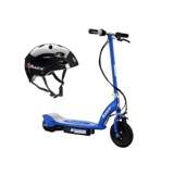 Razor E100 Kids 24V Motorized Powered Electric Kick Scooter with Helmet, Blue