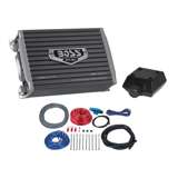 New BOSS AR12002 1200 Watt 2-Channel Car Audio Amplifier Amp & 8 Gauge Amp Kit
