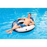 Intex River Run 1 Inflatable Floating Tube Raft for Lake, River, & Pool (3 Pack)