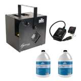Chauvet DJ Hurricane Haze 2D Smoke Machine, Fog Juice (2 Pack) & Wireless Remote