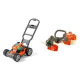 Husqvarna Battery Powered Kids Toy Lawn Mower + Toy Weed Trimmer with Sounds