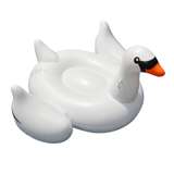 Swimline 90621 Giant Swan Inflatable Ride-On Swimming Pool Raft Float, White 