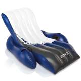 Intex Inflatable Floating Lounge Pool Recliner Lounger Chair with Cup Holders