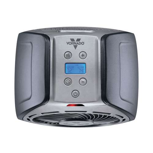 Vornado Whole Room Vortex Space Heater with Remote Control Timer Gray