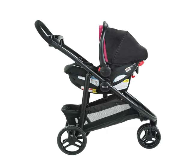 2081084 Graco Modes 3 Lite DLX Baby Stroller & Infant Car Seat Travel System, Arbis Pink