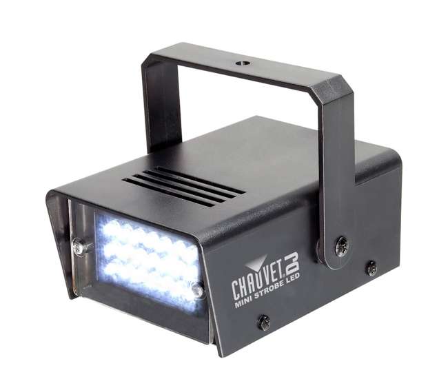 BLACK-24BLB + MINISTROBE-LED + H700 American DJ BLACK-24BLB 24" UV Blacklight + CHAUVET Strobe Light + H700 Fog Machine