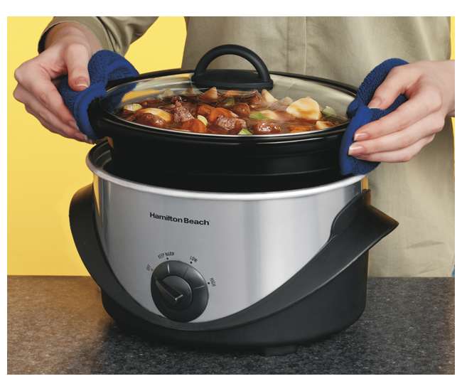 Hamilton Beach 4Quart Oval Slow Cooker Crock Pot 33141