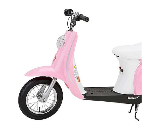 15130610 Razor Pocket Mod Miniature Euro 24V 250W Kids Motor Powered Scooter & Helmet