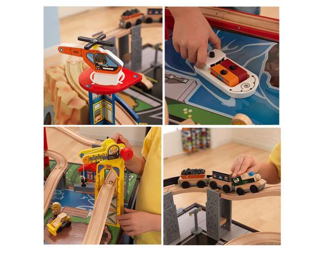 kidkraft wooden train table