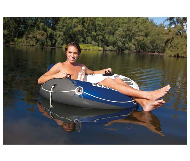 43116E-BW + 2 x 58825EP Bestway Rapid Rider 53-Inch Inflatable Tube (2 Pack) + River Run Tube (2 Pack)