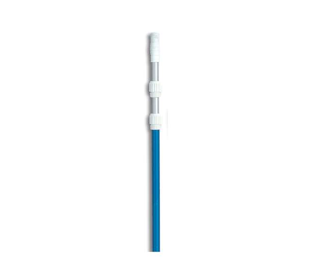 B3518 + B3525 + B3012 + 8356M Blue Devil 18 Inch Brush, 360 Brush, Deck N Acid Brush and Swimline 15 Foot Pole