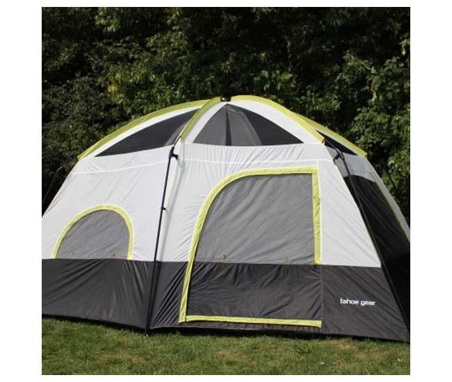 TGT-CORONADO-12 Tahoe Gear Coronado 12 Person Dome 3 Season Family Outdoor Camping Cabin Tent